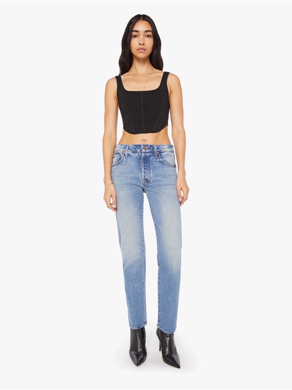 MOTHER- The Midrise Hiker Hover in “Fight for your right” jean sz 27